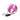 Pink and white sports ball with a black handle and 'Sklz' branding on a white background