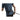 Man pulls on a strap connected to a resistance band during a workout in a gym