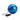 Blue training ball with a black handle and SKLZ logo on a white background
