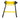 A set of yellow resistance bands with handles lies on a white background