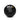 A heavy black training ball rests on a white background