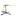 A golf swing trainer with yellow resistance cords on a stand against a white background