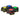 Lighting devices emit colored light in a dark environment for visibility or signaling.