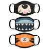 Animal Double Layer Kid's Face Mask - 3 Pcs