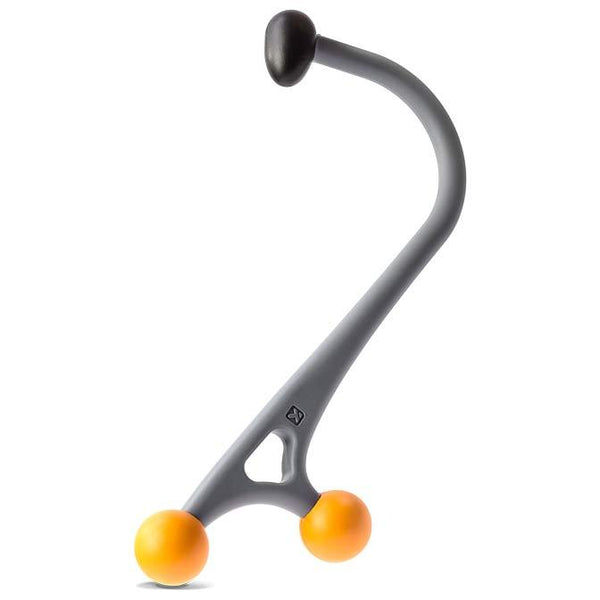 "The TriggerPoint AcuCurve Cane Massage Tool relieves muscle knots in the hard-to-reach areas of the neck, back and shoulders