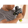 Man using the TriggerPoint percussion massage gun recover faster pre- and post- workout.
