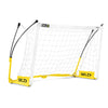 Side view Yellow and white small training soccer goal