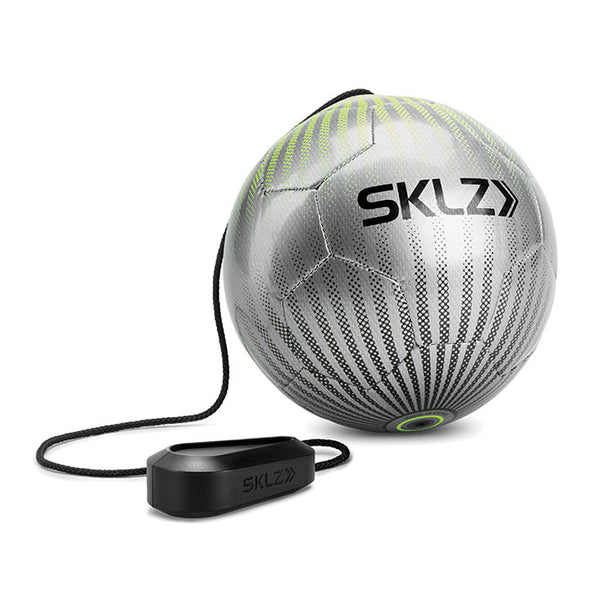 Star kick touch trainer with soccer ball attached