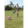 Young girl practicing with SKLZ star kick touch trainer