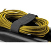 Close up of yellow speed rope and black handles