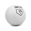 side view of White 15 oz contact training ball