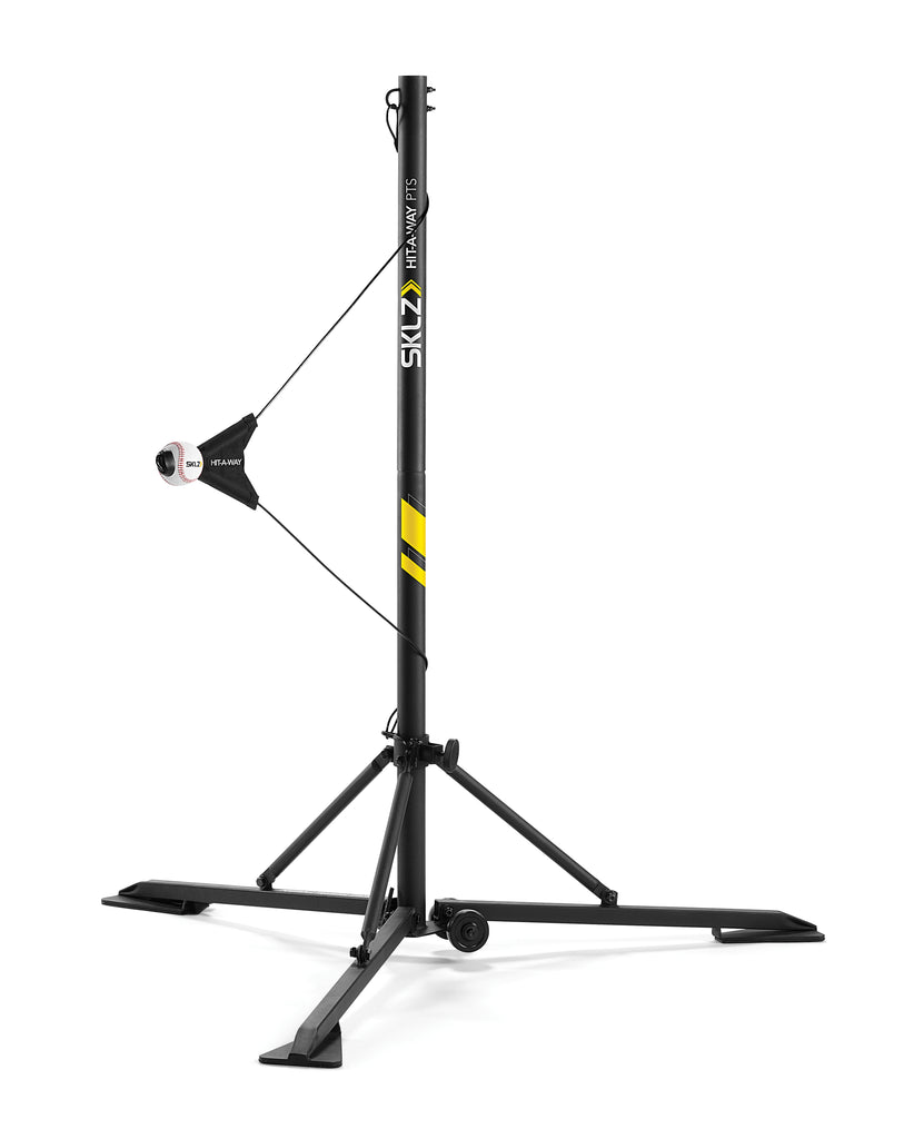 Standing black baseball hitting trainer