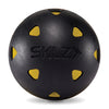 Back view of Black and Yellow impact golf practice ball