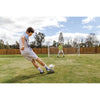 Young boy practicing soccer with SKLZ's quickster soccer goal