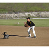 Kid practicing with SKLZ's Catapult Baseball pitching machine 