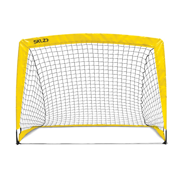 Black and Yellow small youth soccer training net