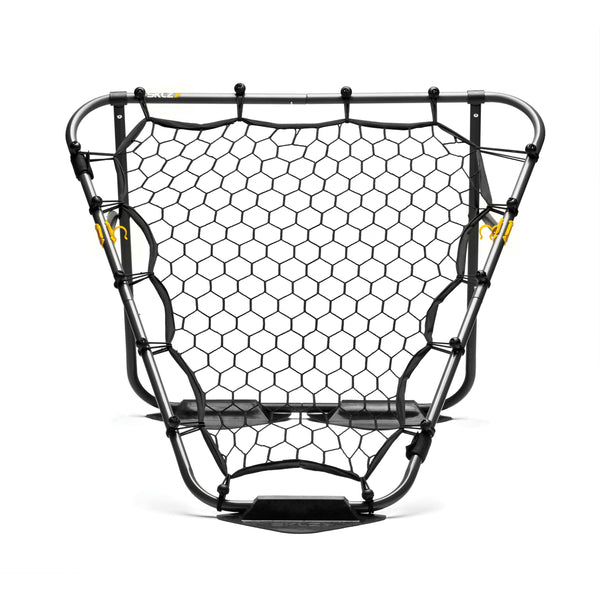 Front view of Black solo assist sports net